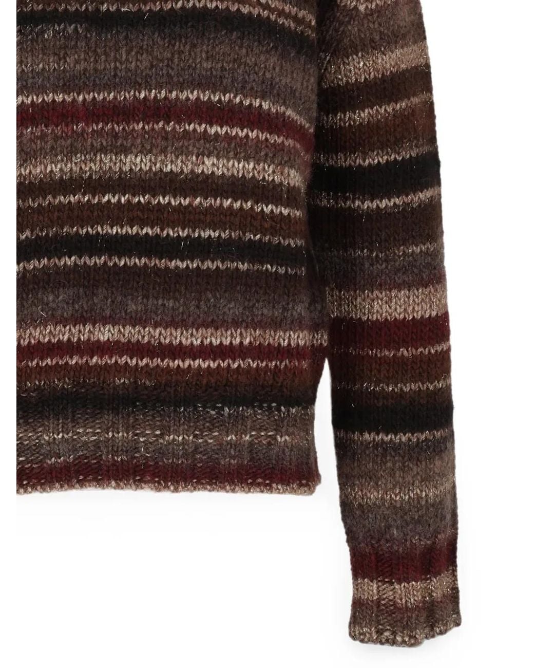 Pull Rayé À Col Roulé Kangra en coloris Brown
