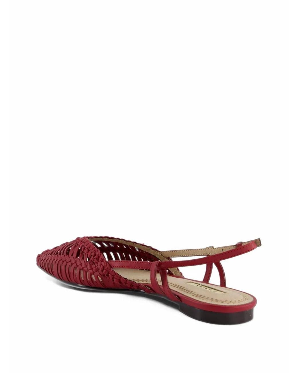 Corina Brown Woven Slingback Ballet Flats