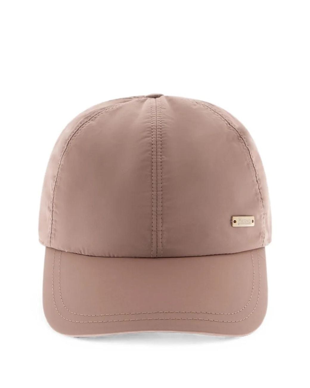 Herno Natural Baseballkappe Aus Taft