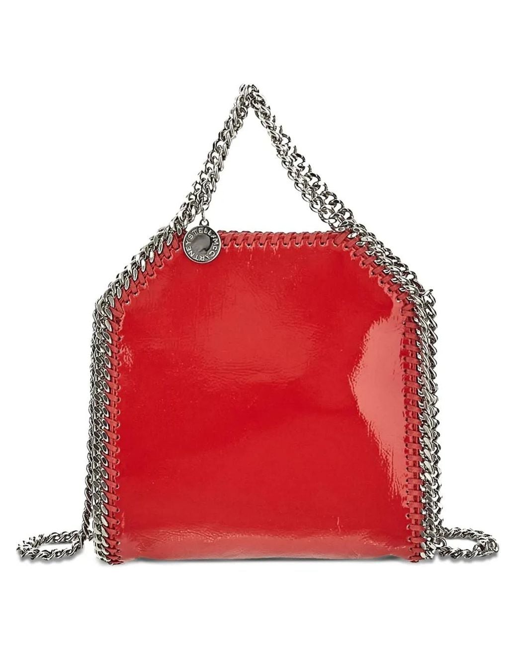 Stella McCartney Chain-Link Tote Bag in Red | Lyst