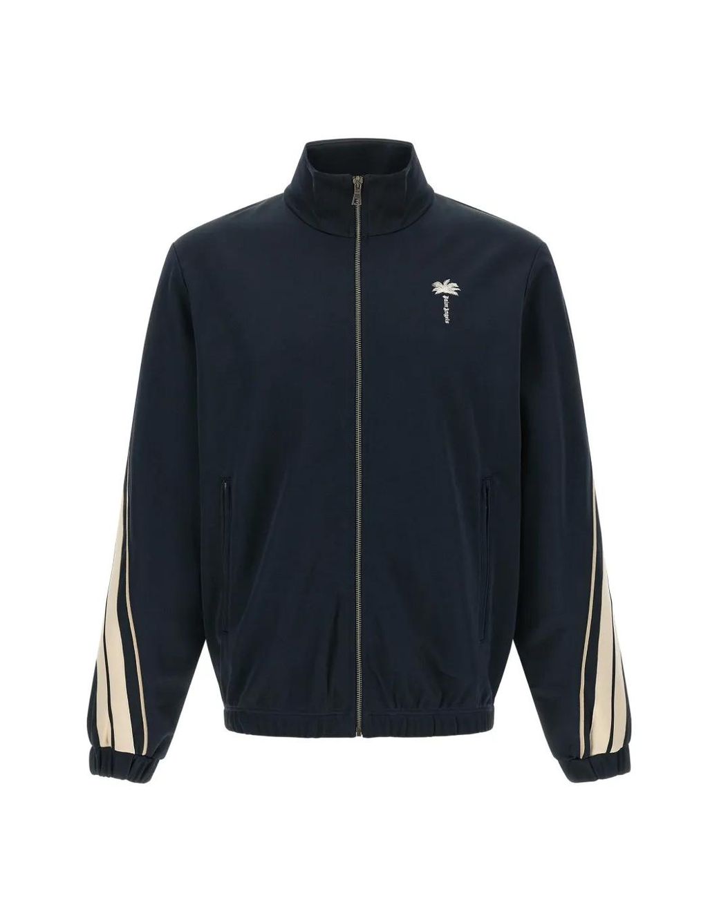 Palm Angels Blue Palm Tree-Embroidered Sweatshirt for men