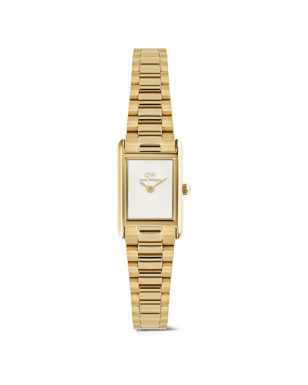 Daniel Wellington Metallic Montre Bound Mini 3 Link Rectangular 25.9 Mm