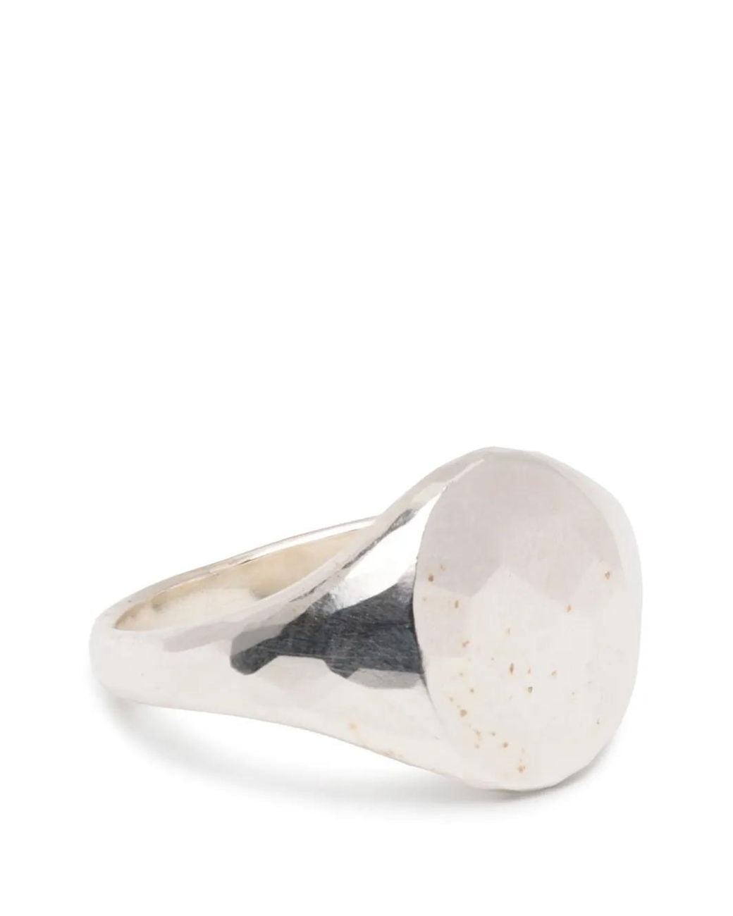 Werkstatt:münchen White Hammered Signet Ring