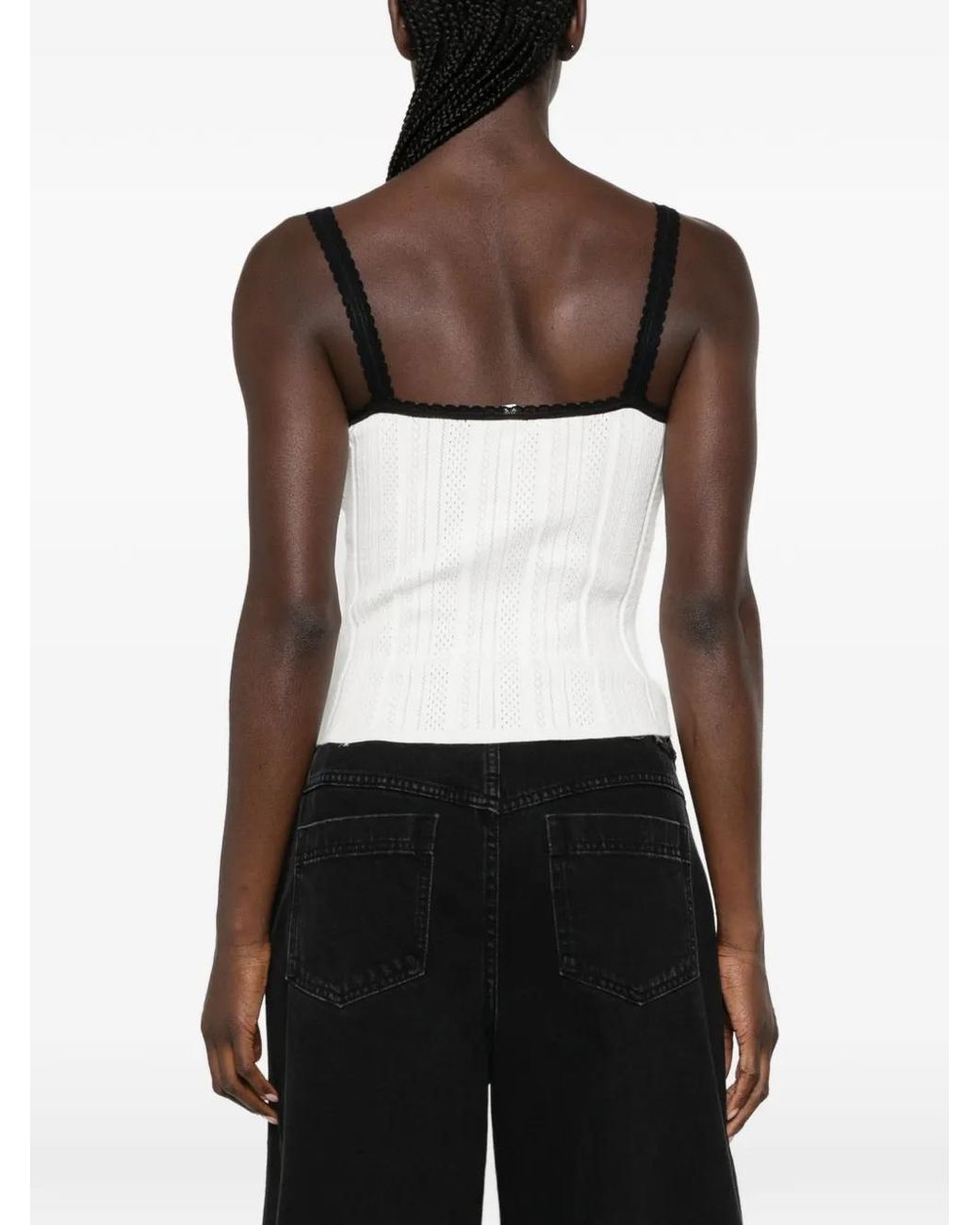 Maje Natural Pointelle Knit Twinset
