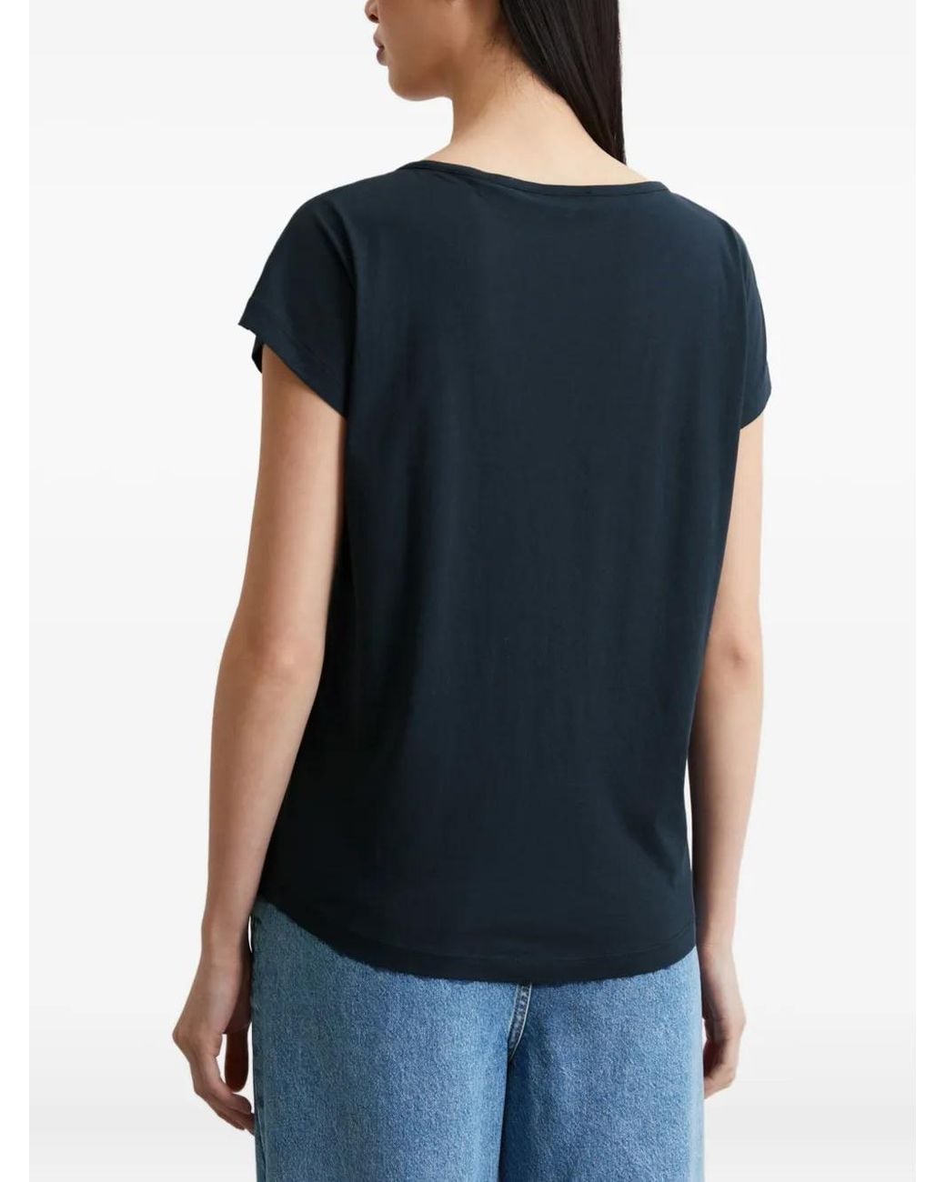 Marc O' Polo Blue Graphic-Print T-Shirt