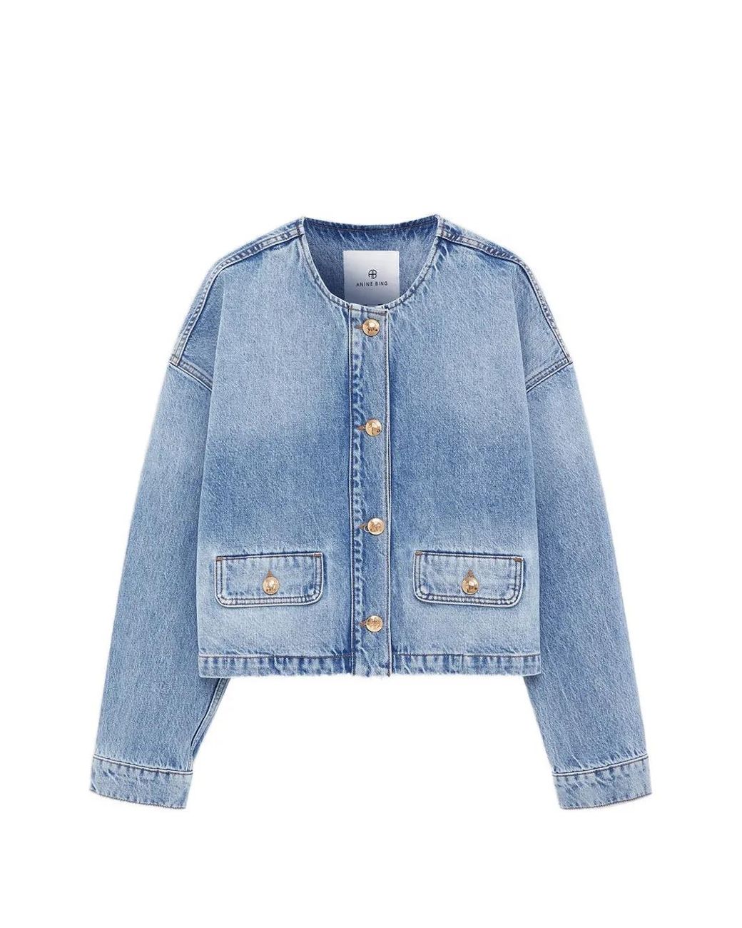 Anine Bing Blue Blanche Jacket Caspian