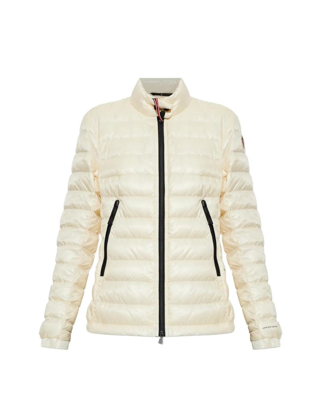 Moncler Natural Walibi Quilted Ski Jacket
