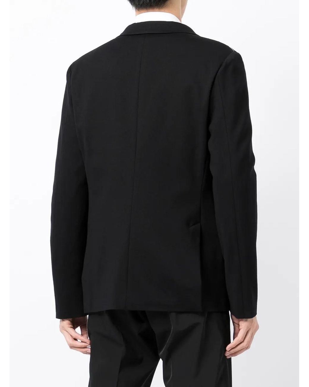 Emporio Armani Black Single-Breasted Jacket for men