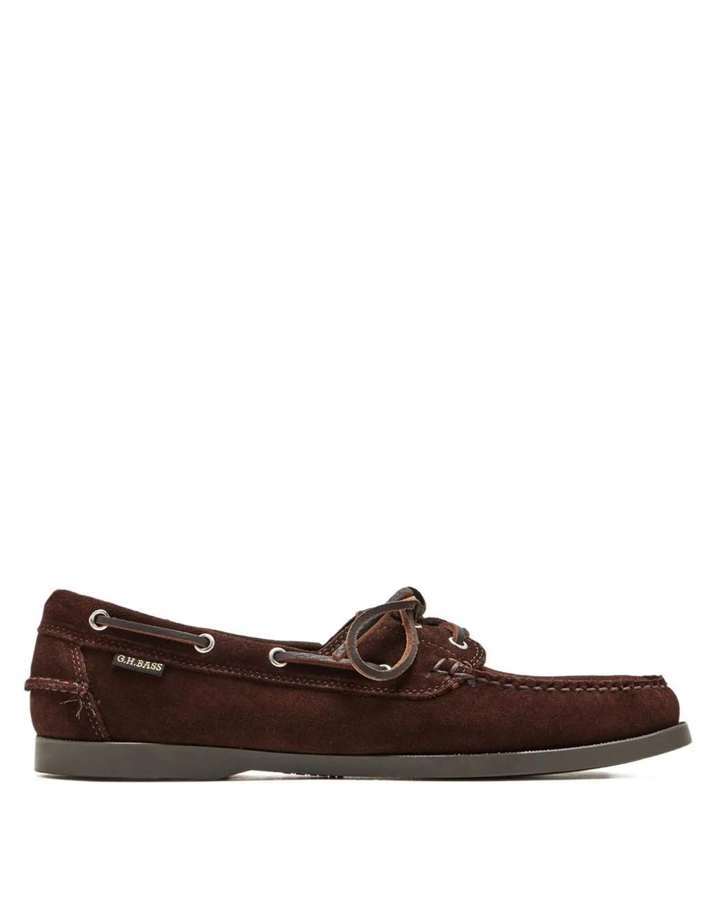 G.H.BASS Brown Jetty Ii 2 Eye Boat Shoes for men
