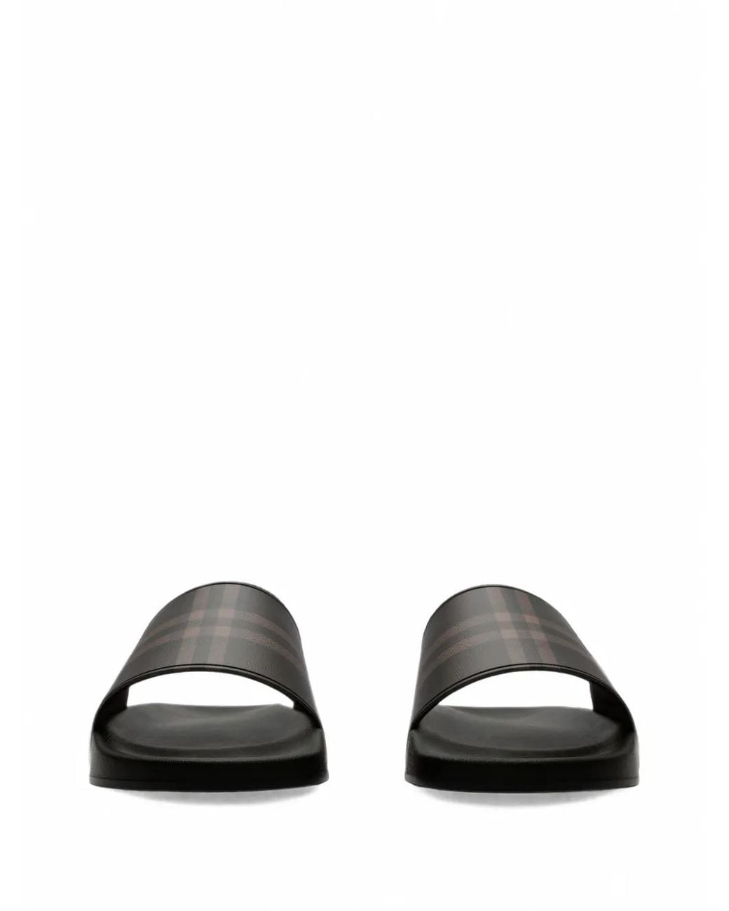 Burberry White Check Slides for men