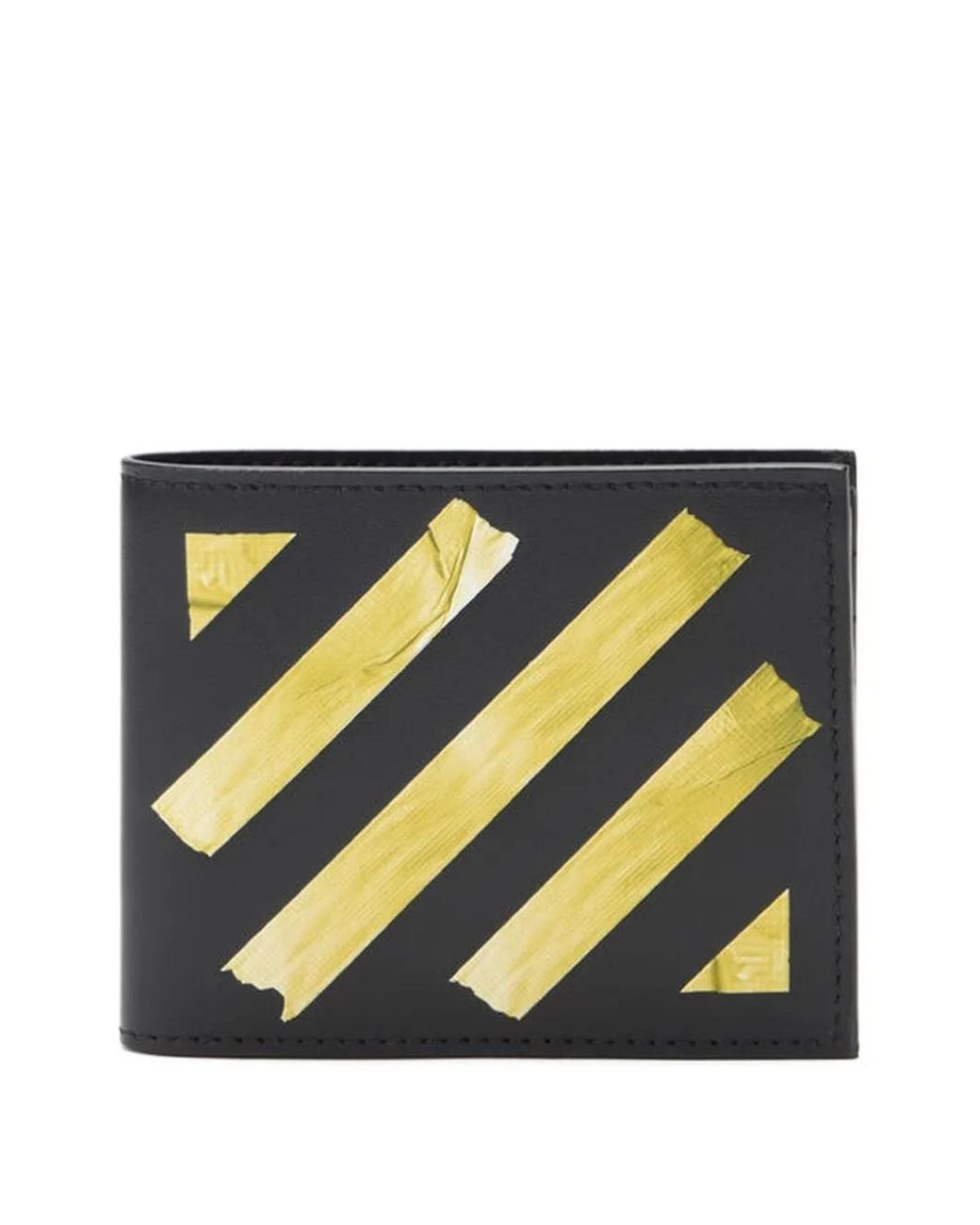 Off-White c/o Virgil Abloh Blue Diagonal-Tape Bi-Fold Wallet for men