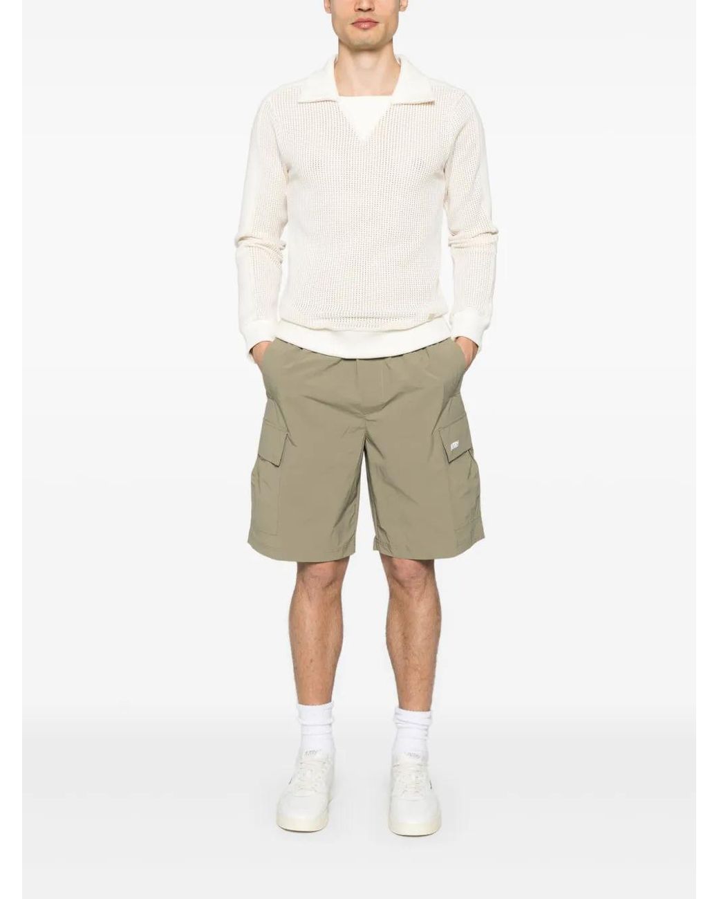 Autry Green Cargo Shorts for men