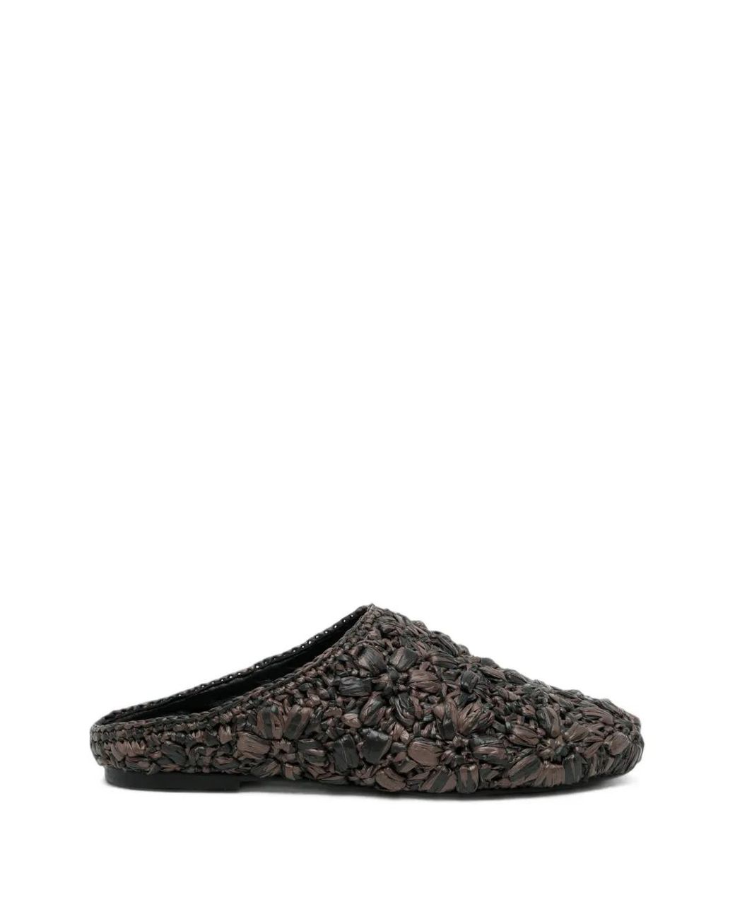 COTEMP Black Mules À Design Tressé