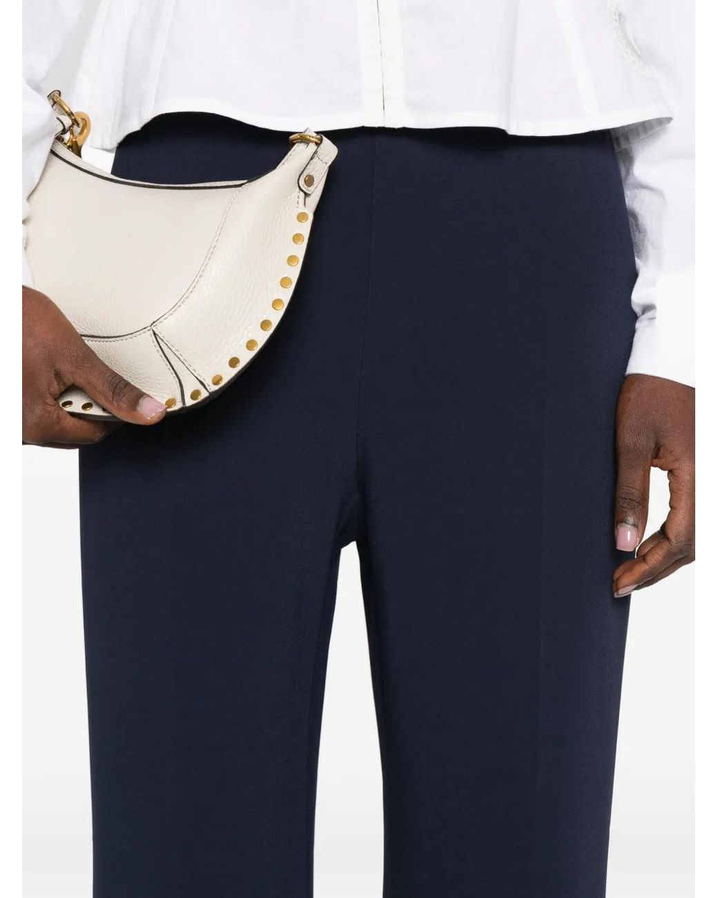 Etro Blue Textured Trousers