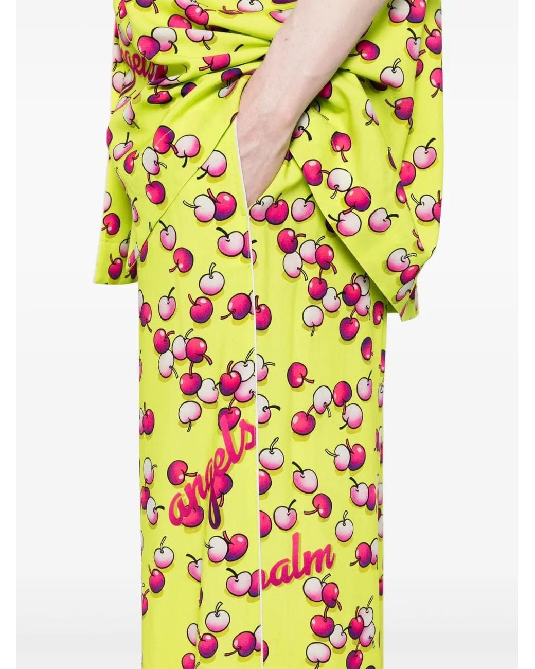 Palm Angels Flared Broek in het Yellow