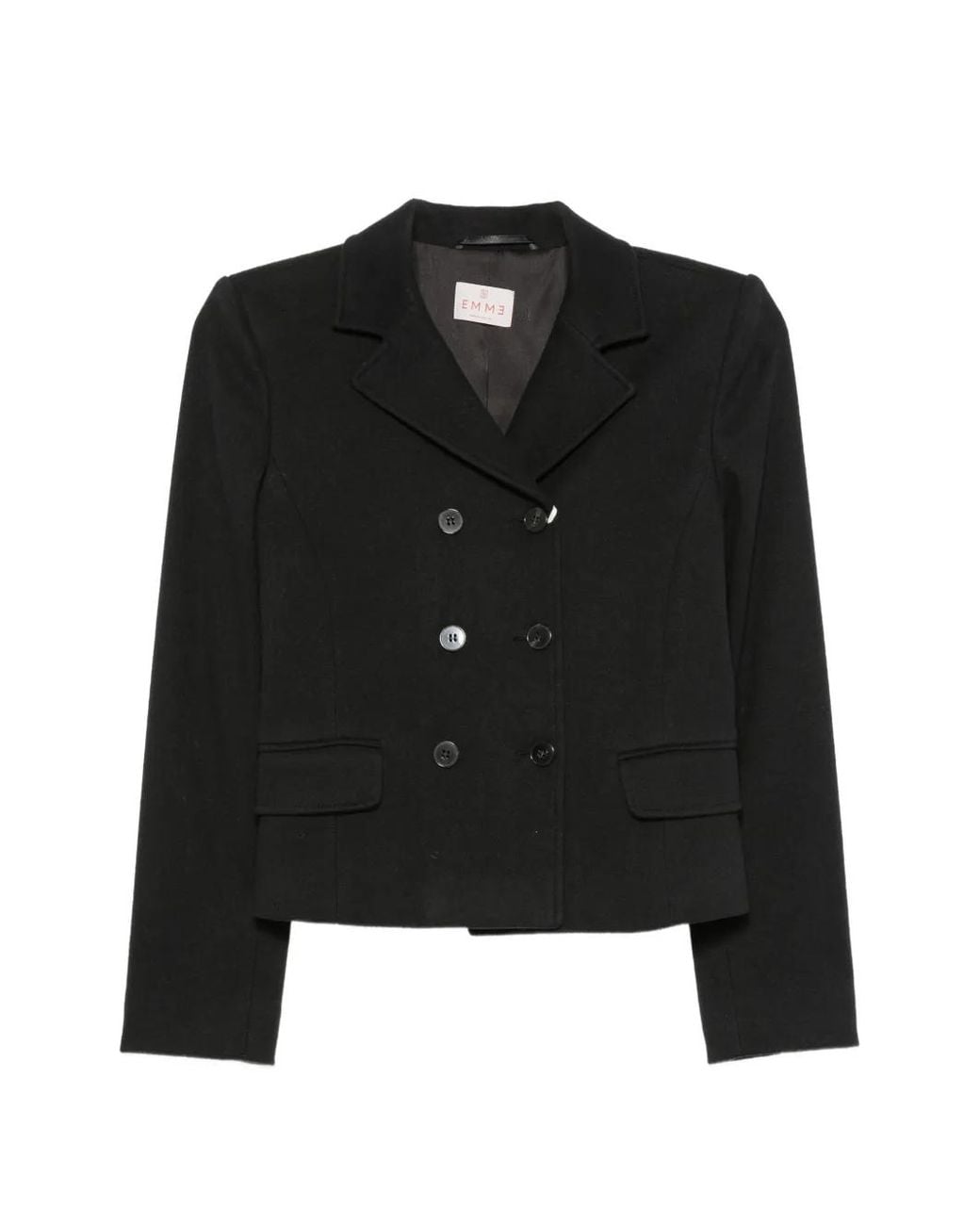 Emme Black Double-Breasted Jacket