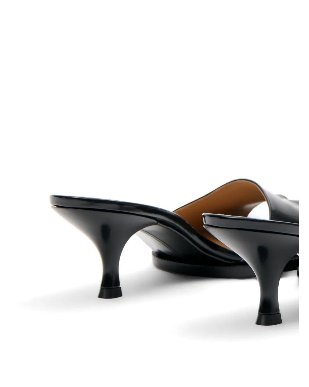Maison Margiela White Tabi Brushed-Leather Mules