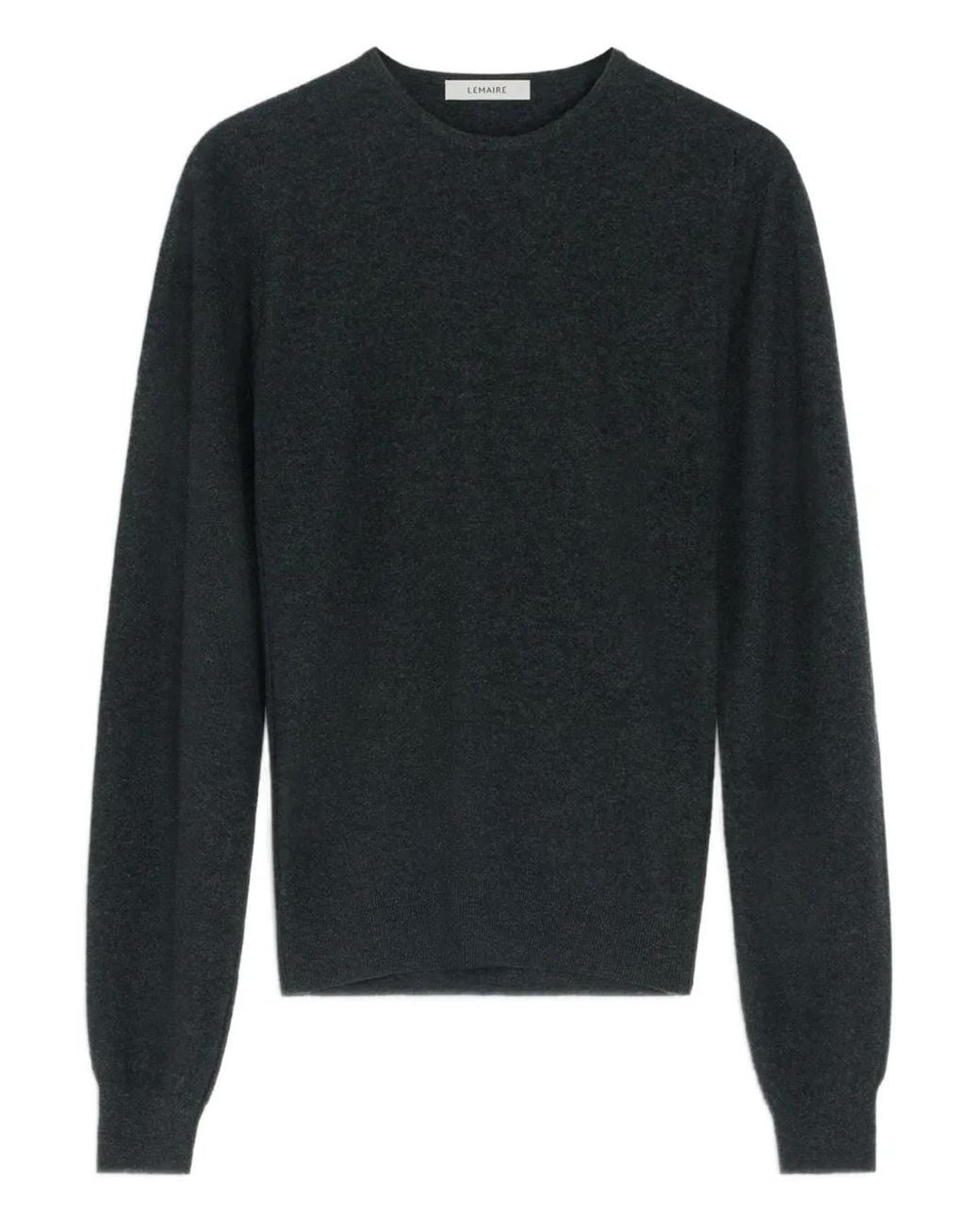 Lemaire Black Crew-Neck Wool Top