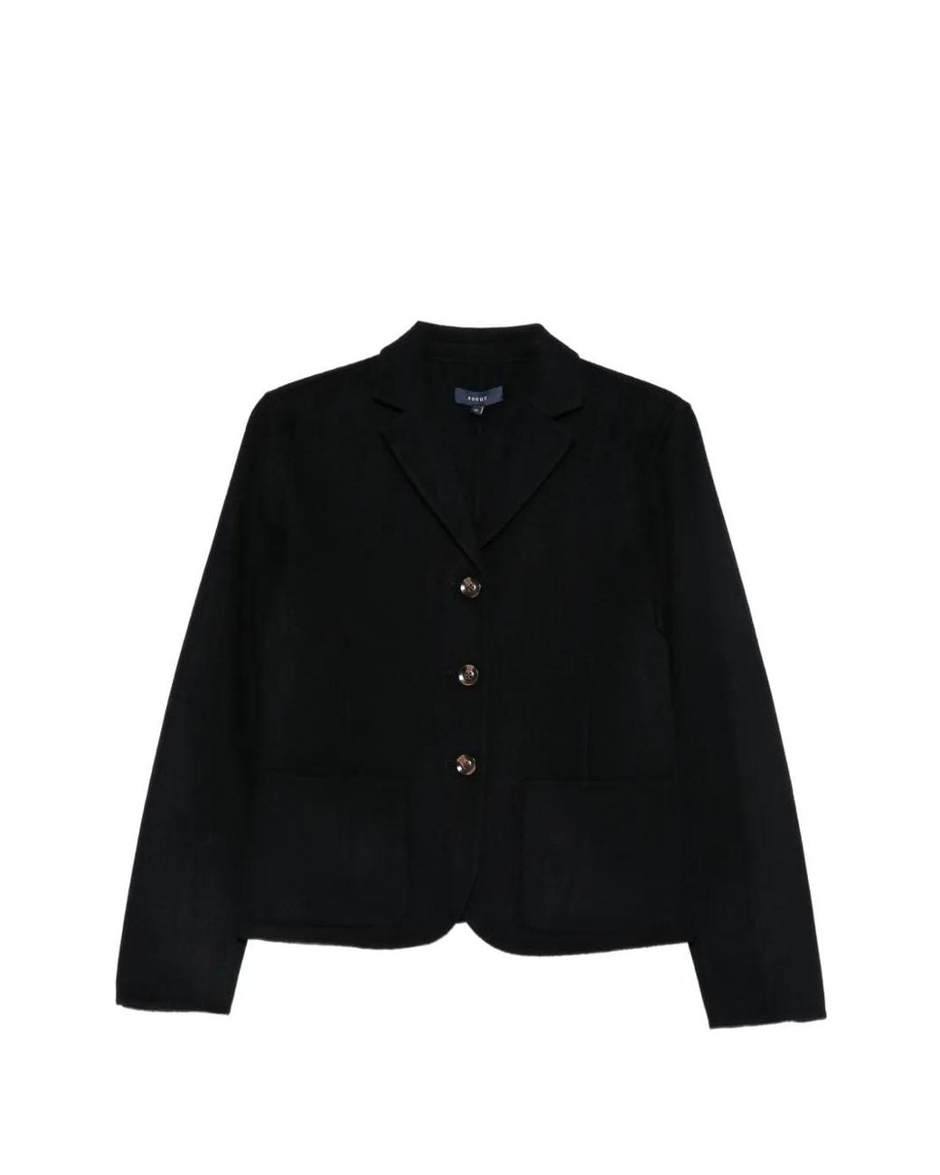 Soeur Black Hespera Button-Up Wool Jacket
