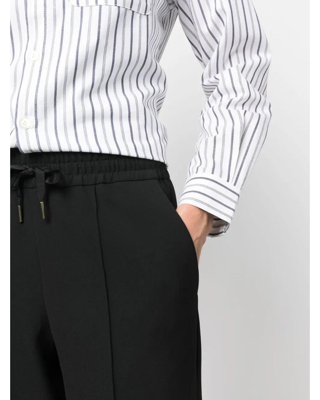 A.P.C. Black Alfreda Drawstring Trousers