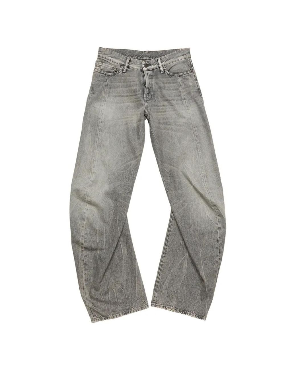 Acne Gray Loose Fit Jeans