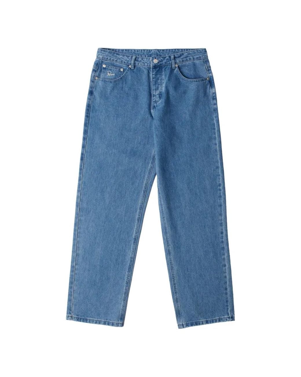 by Parra Blue Das Jeans Again Straight-Leg Jeans for men