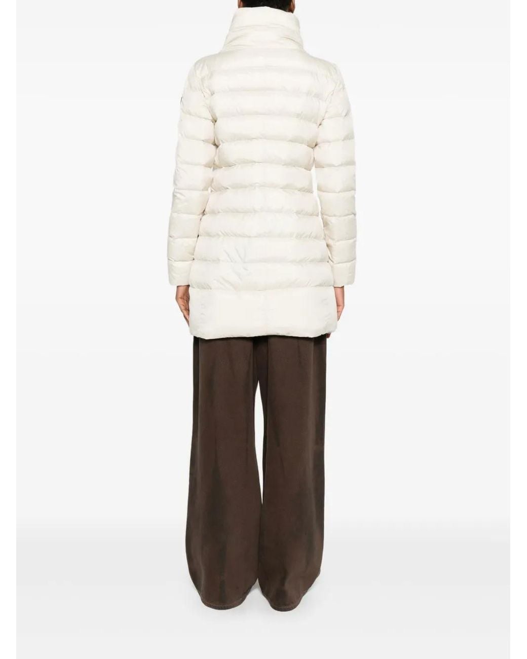 Peuterey White Quilted Minimalist Coat