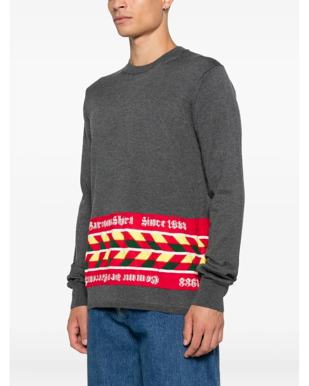 Comme des Garçons Gray Wool-Blend Jumper for men