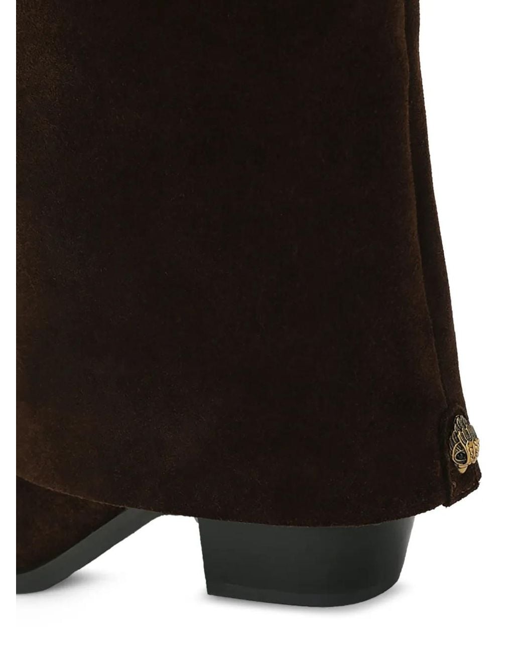 Kurt Geiger Black Chiltern Folded Boots