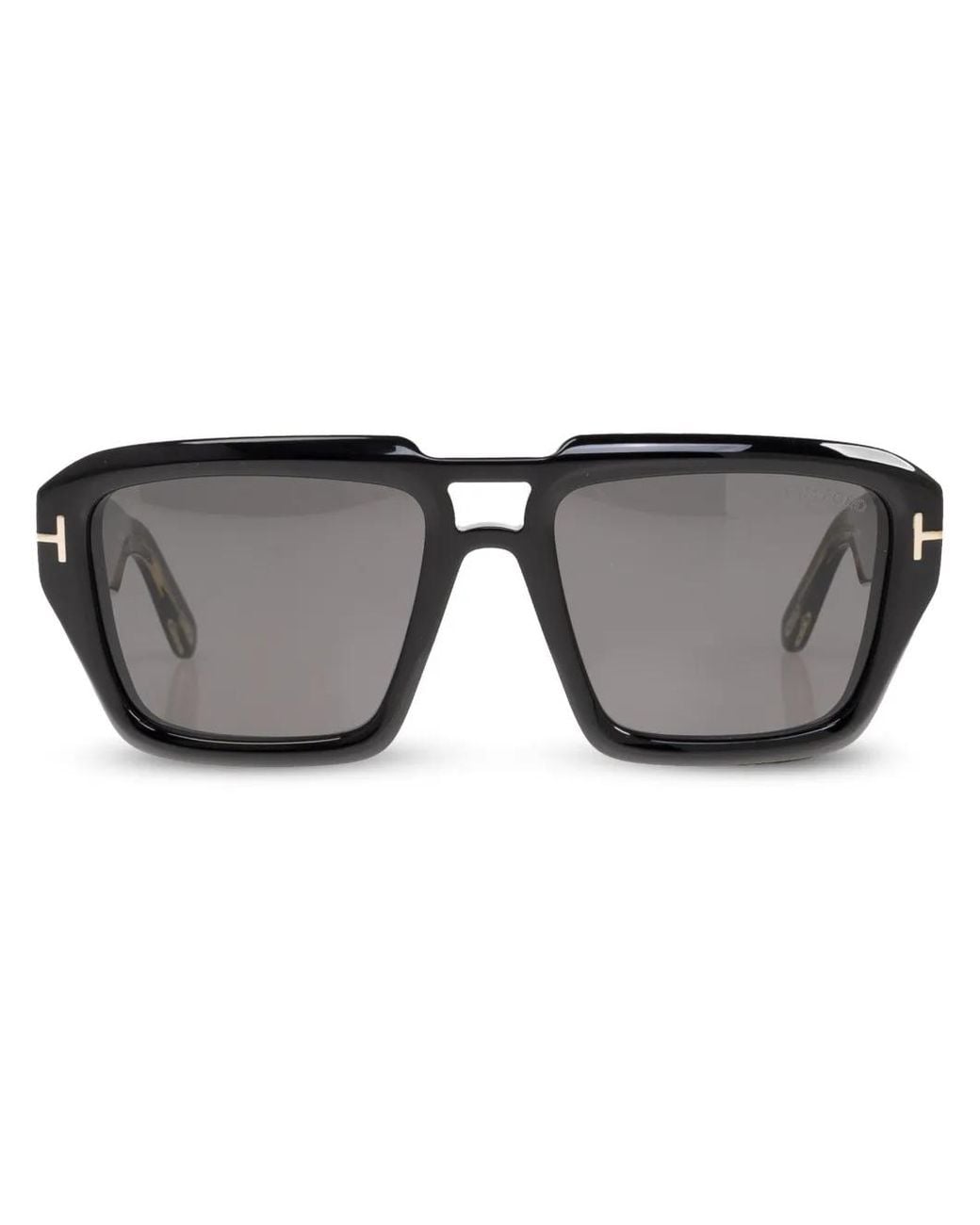Tom Ford Black Icon Navigator Square Frame Sunglasses