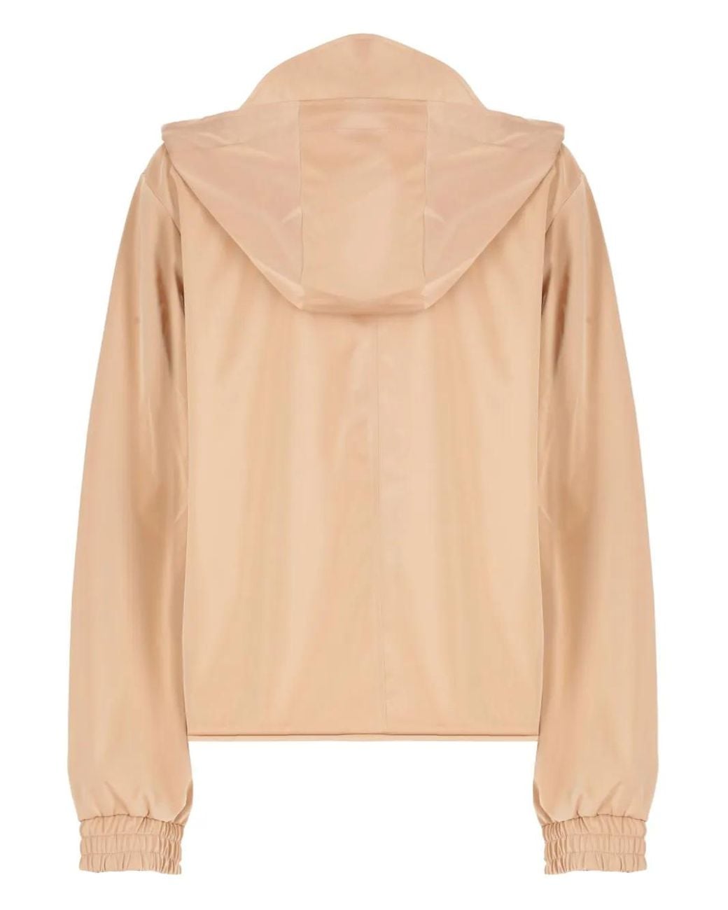 Rains Natural Hooded Snap-Button Rain Jacket