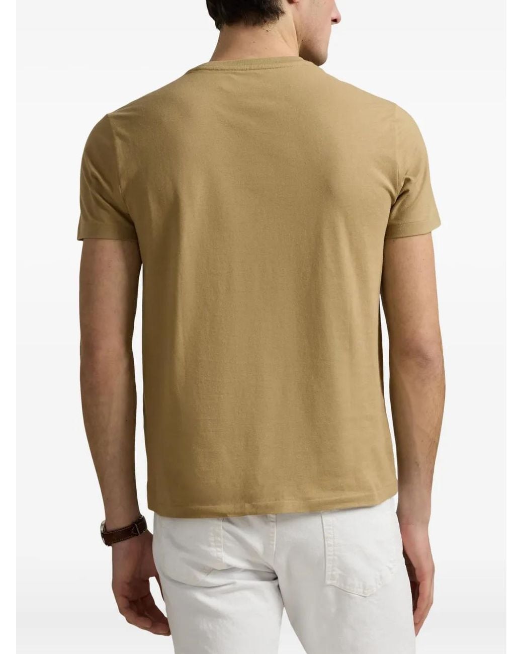 Polo Ralph Lauren Green Polo Pony-Embroidered T-Shirt for men