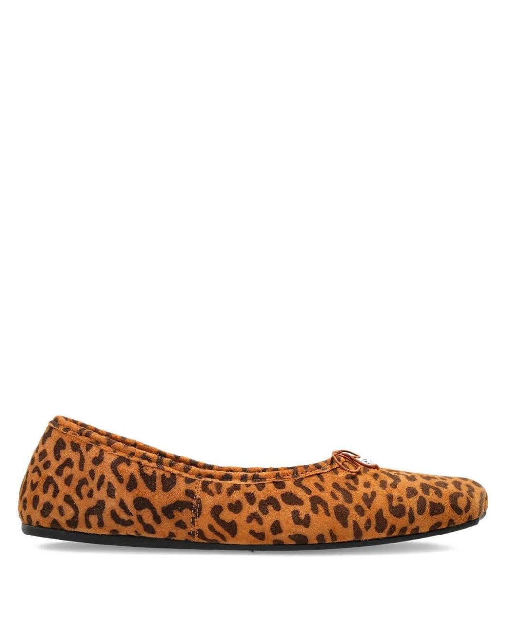 Vivienne Westwood Brown Leopard Print Bow Trainers