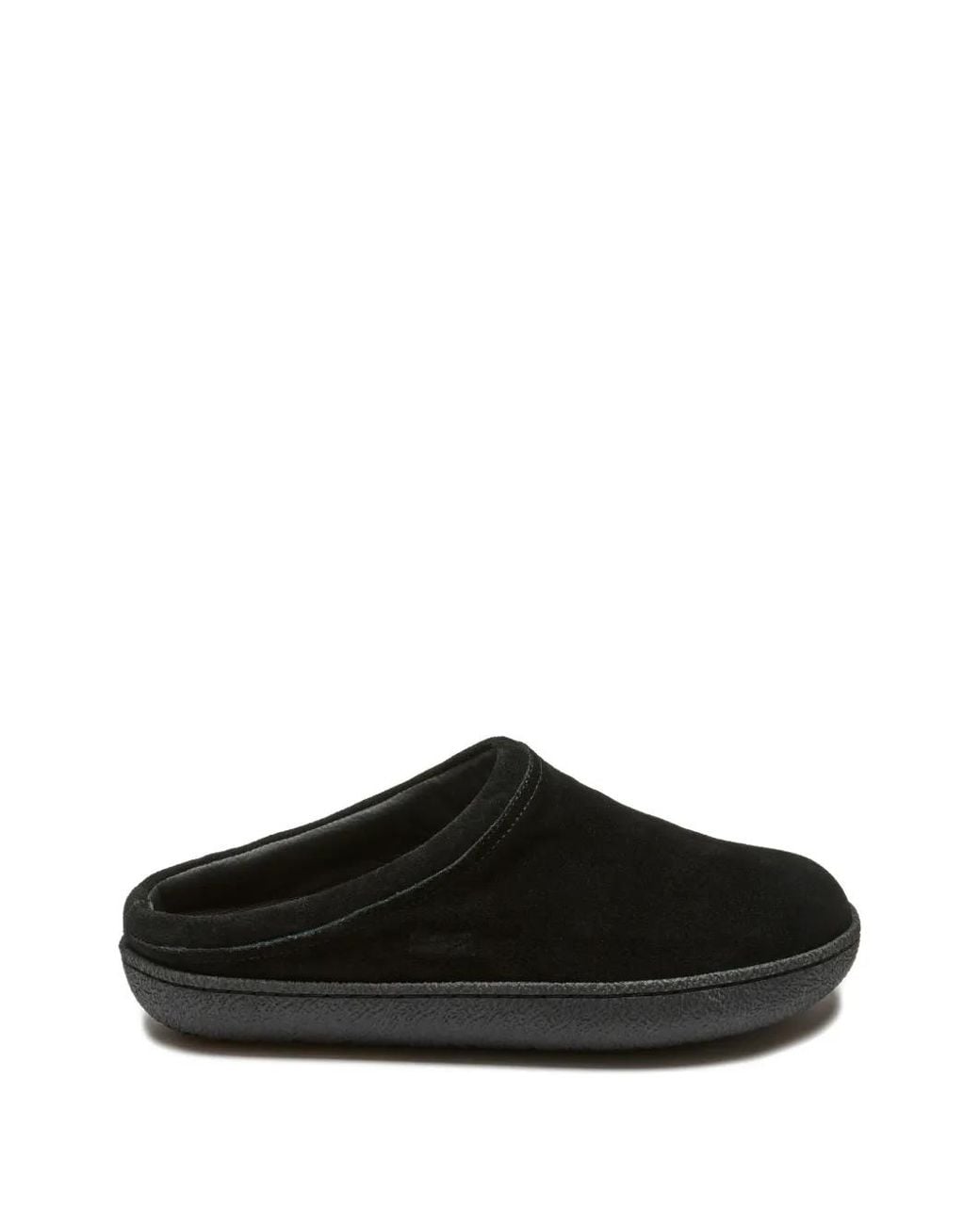 Suicoke Black Leather Slippers