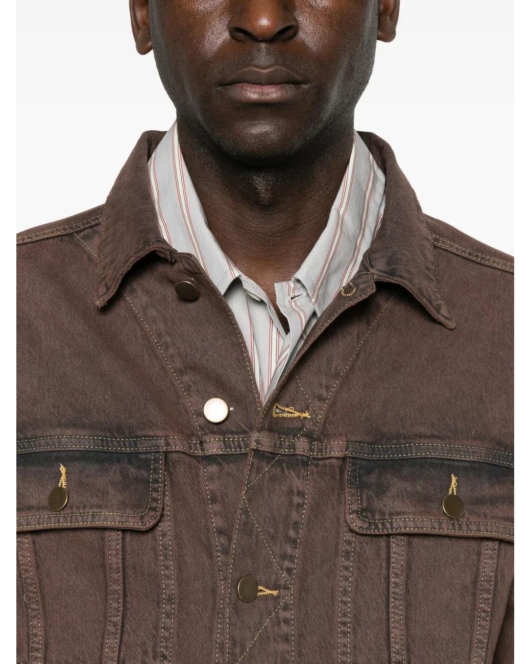 Sanderlak Denim Jack in het Brown
