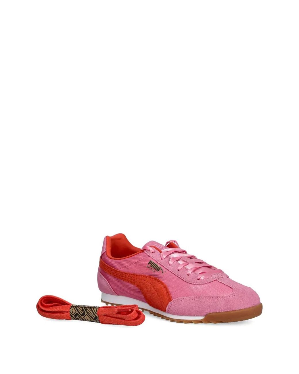 PUMA Pink Side-Stripe Sneakers