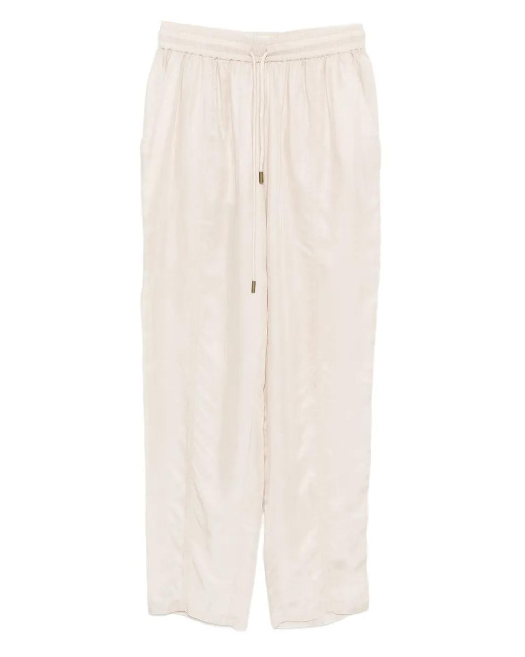 Isabel Marant Natural Zaylee Drawstring-Fastening Trousers
