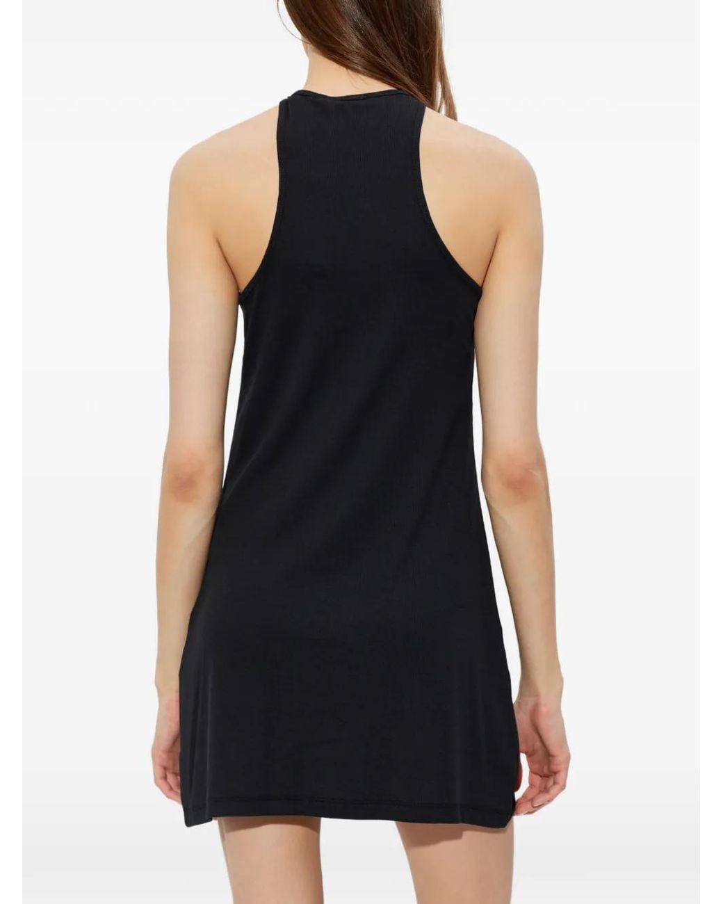 M I S B H V Black Chain-Detail Halterneck Dress