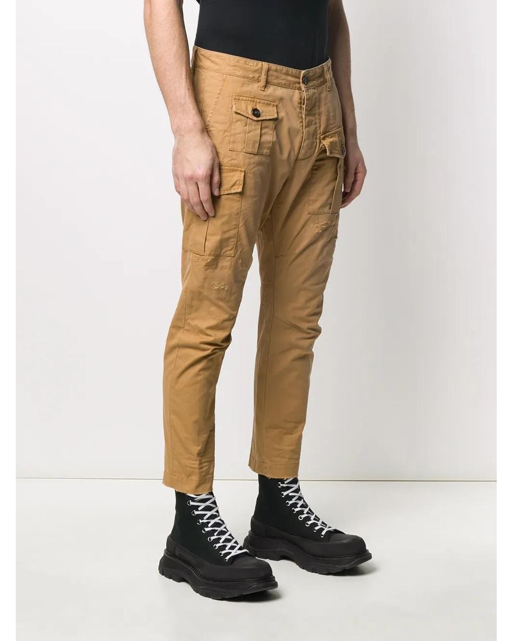 DSquared² Natural Cargo Chinos Beige for men