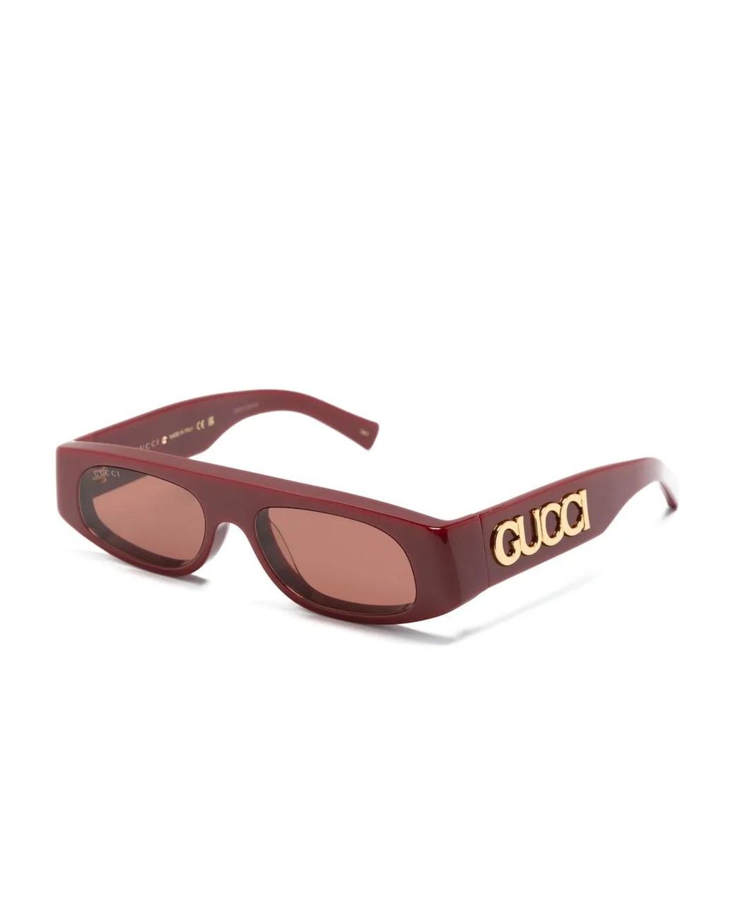 Gucci Pink Rectangle-Frame Sunglasses