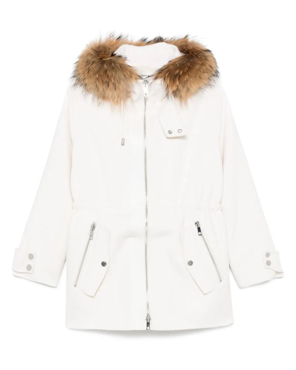 Abrigo Con Capucha P.A.R.O.S.H. de color White
