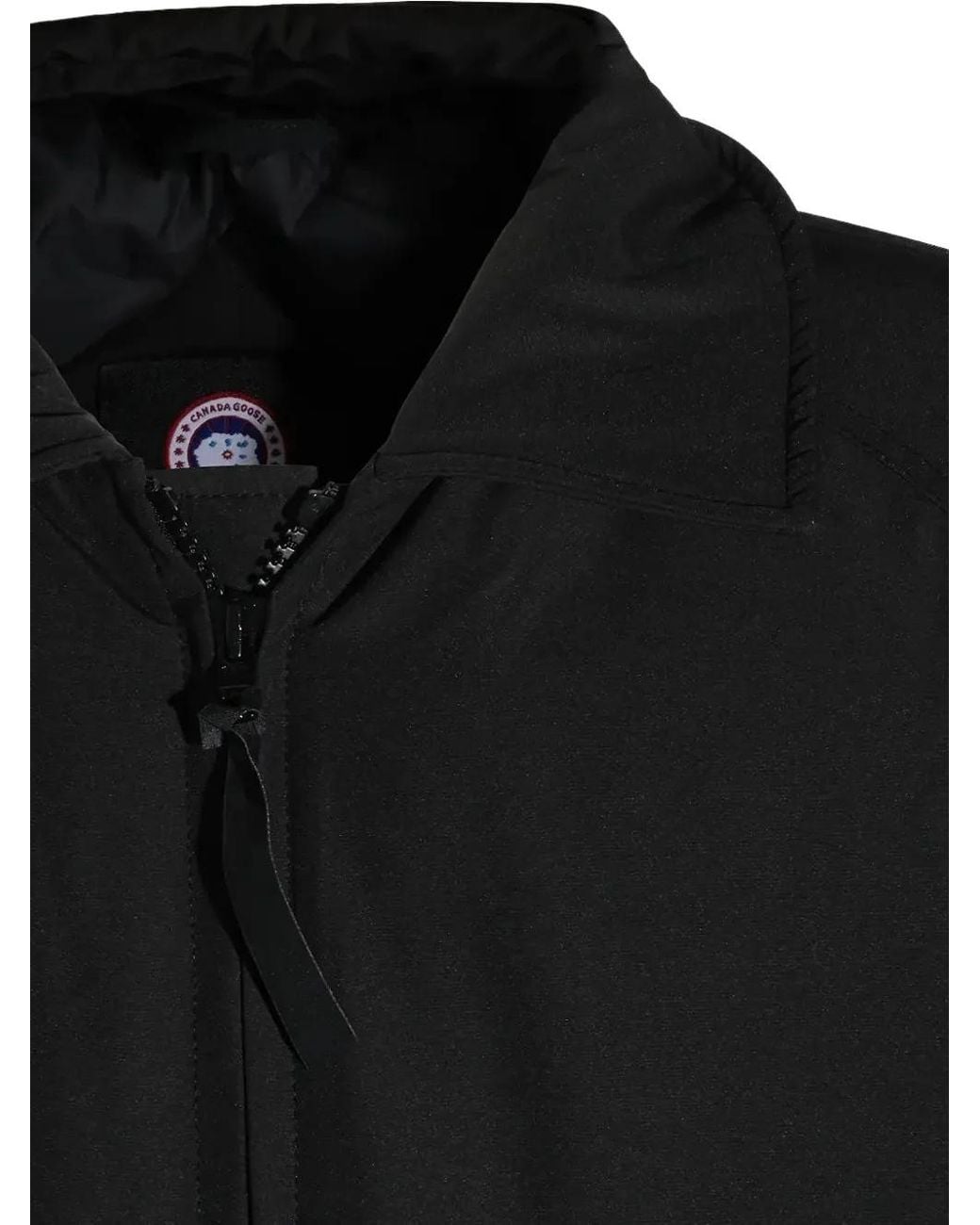 Canada Goose Black Mimico Logo-Patch Bomber Jacket for men