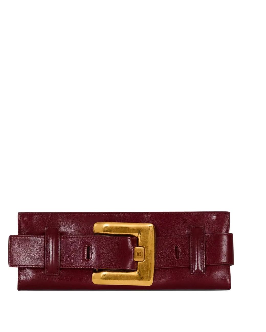 Balmain Red Anthem Clutch Bag