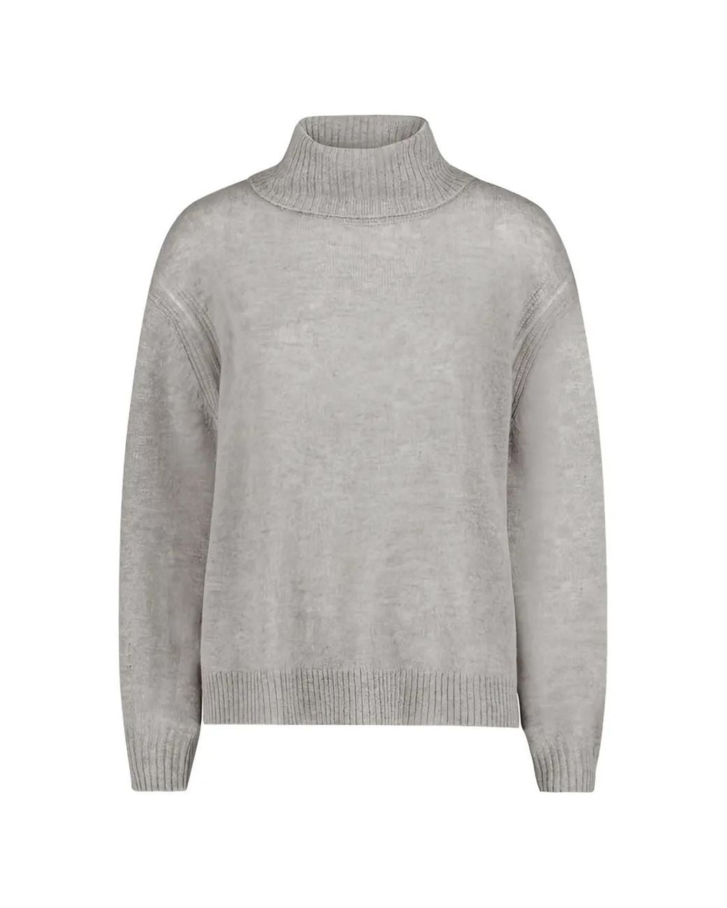 Betty Barclay Gray High-Neck Cashmere Sweater