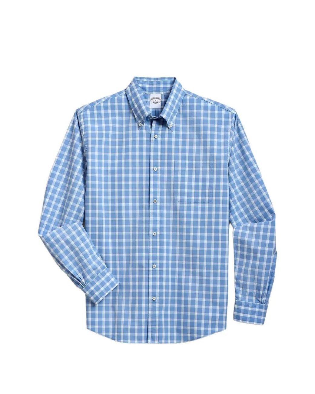 Brooks Brothers Blue Chemise À Carreaux for men