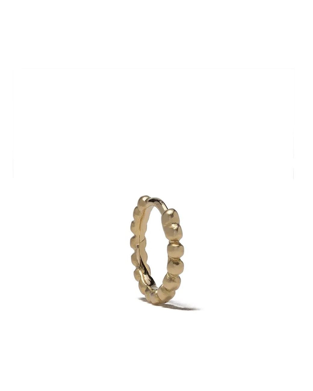 We by WHITEbIRD White 18Kt Cécile Hoop Single Earring