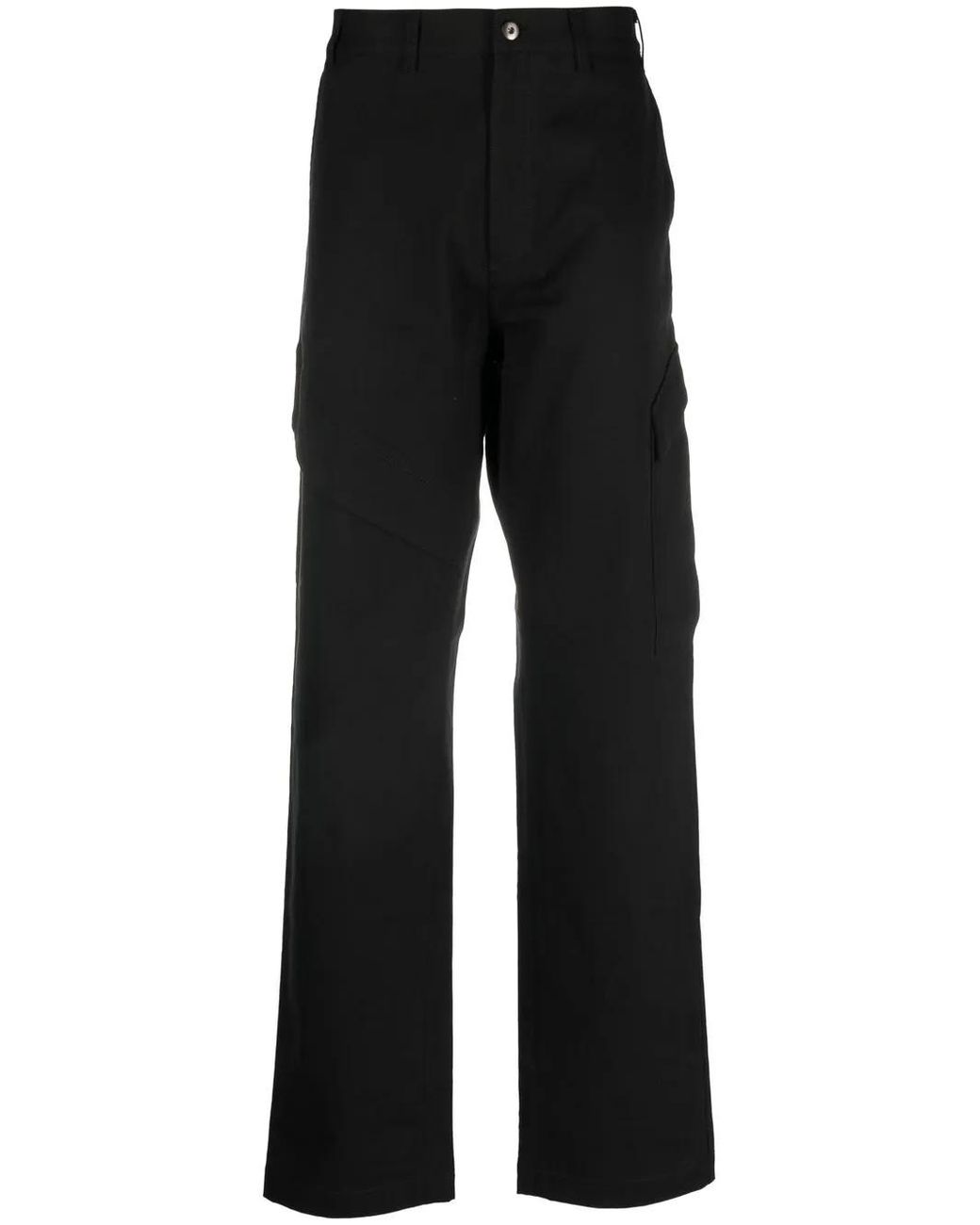 Moncler Gerade Hose Mit Logo-Patch in Black für Herren