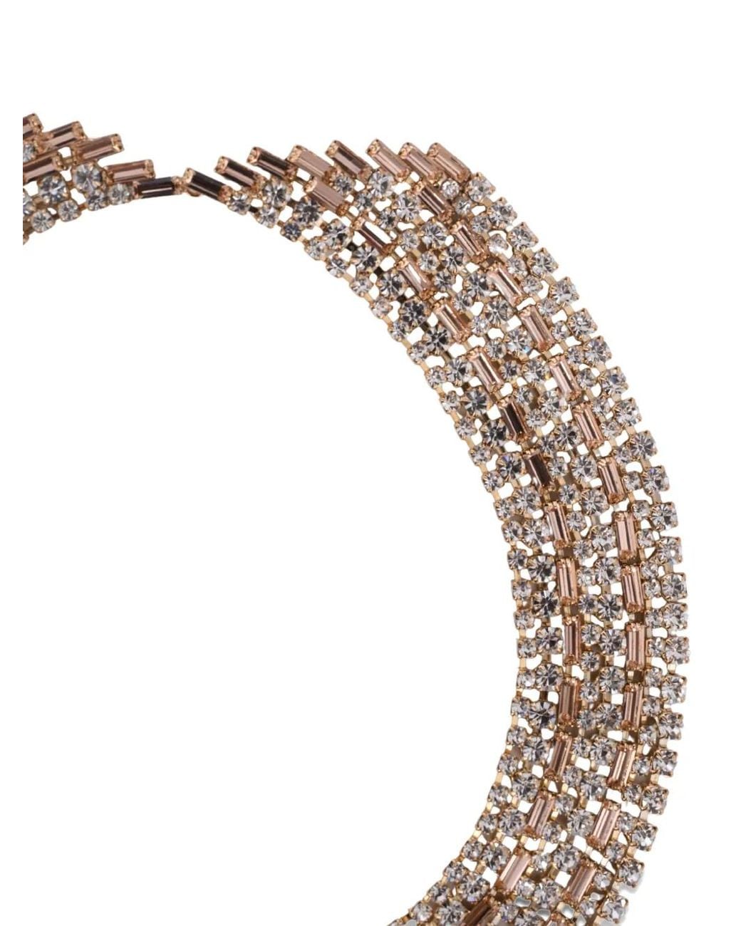 Rosantica White Amarena Embellished Necklace