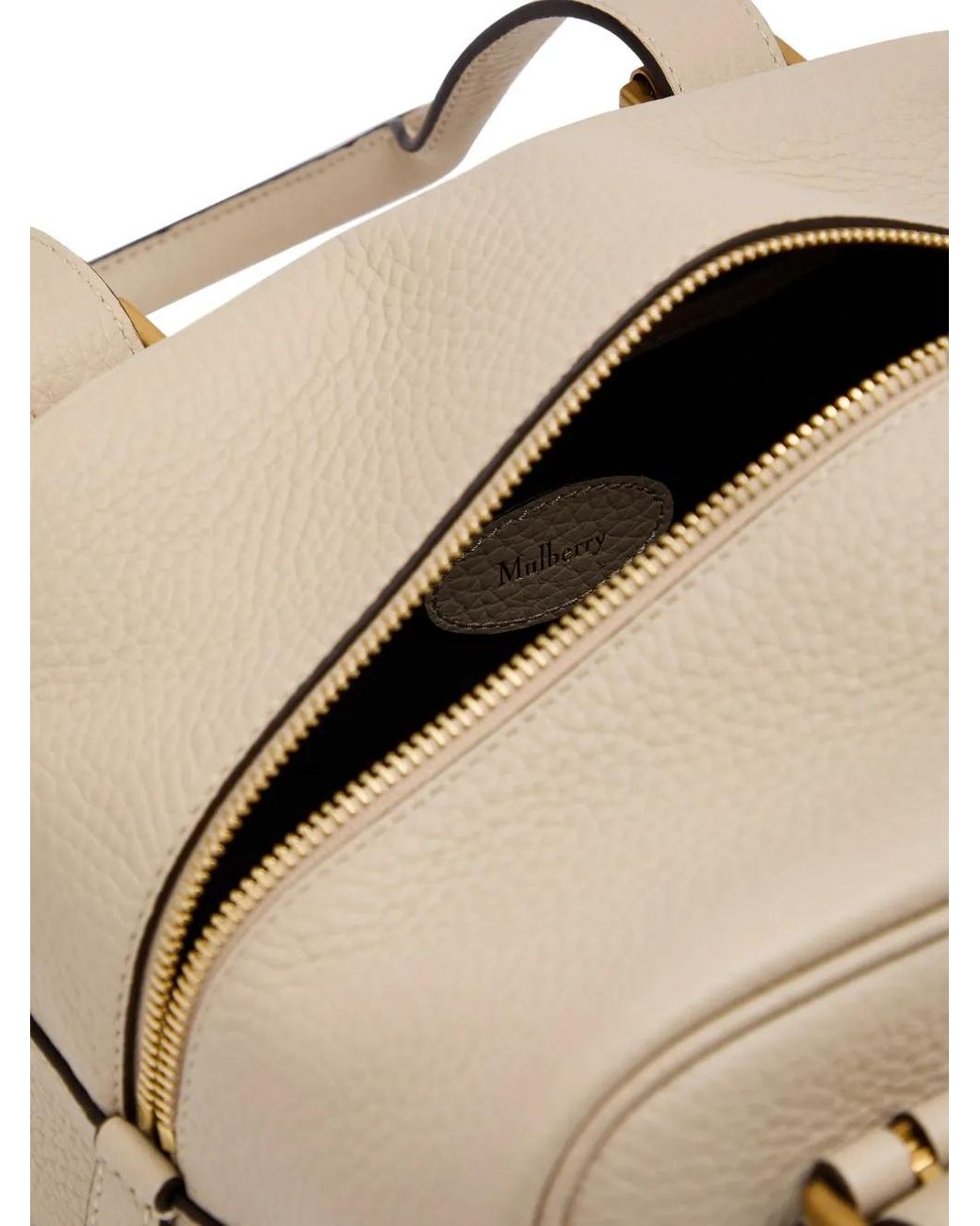 Mulberry Natural Mini Boston Buckle Bag