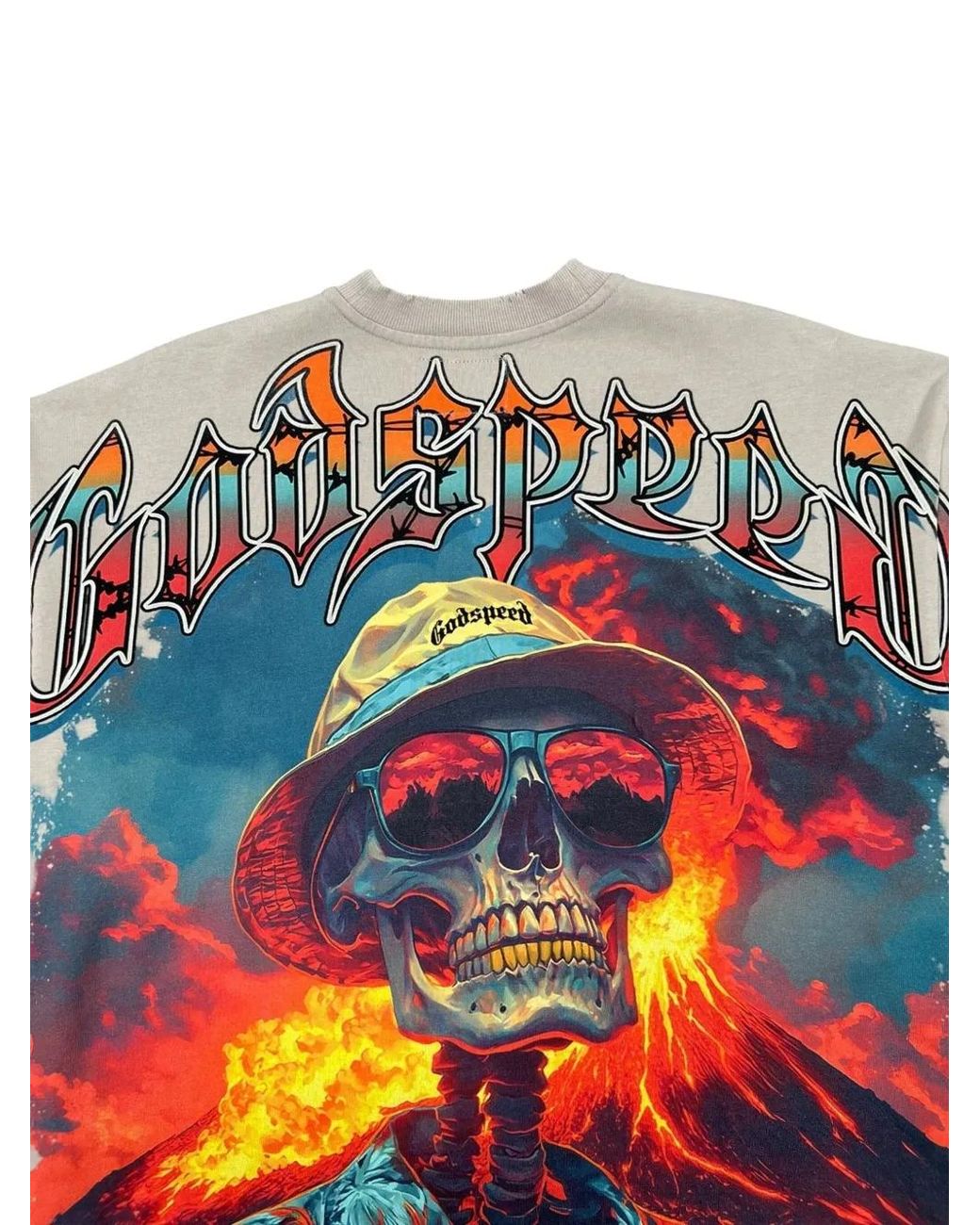 Godspeed スカルグラフィック Tシャツ Sサイズ Godspeed Skull Volcano T-Shirt in White for Men | Lyst